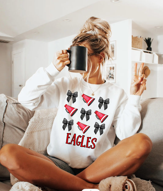 Eagles Cheer Coquette Sweatshirt